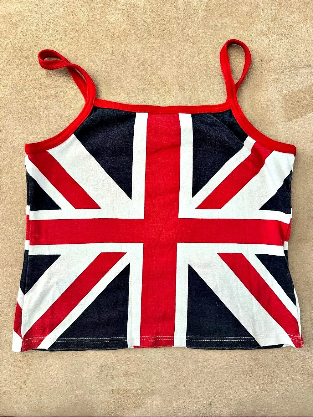 Union Jack Print Camisole Size M/L - Picture 2 of 3